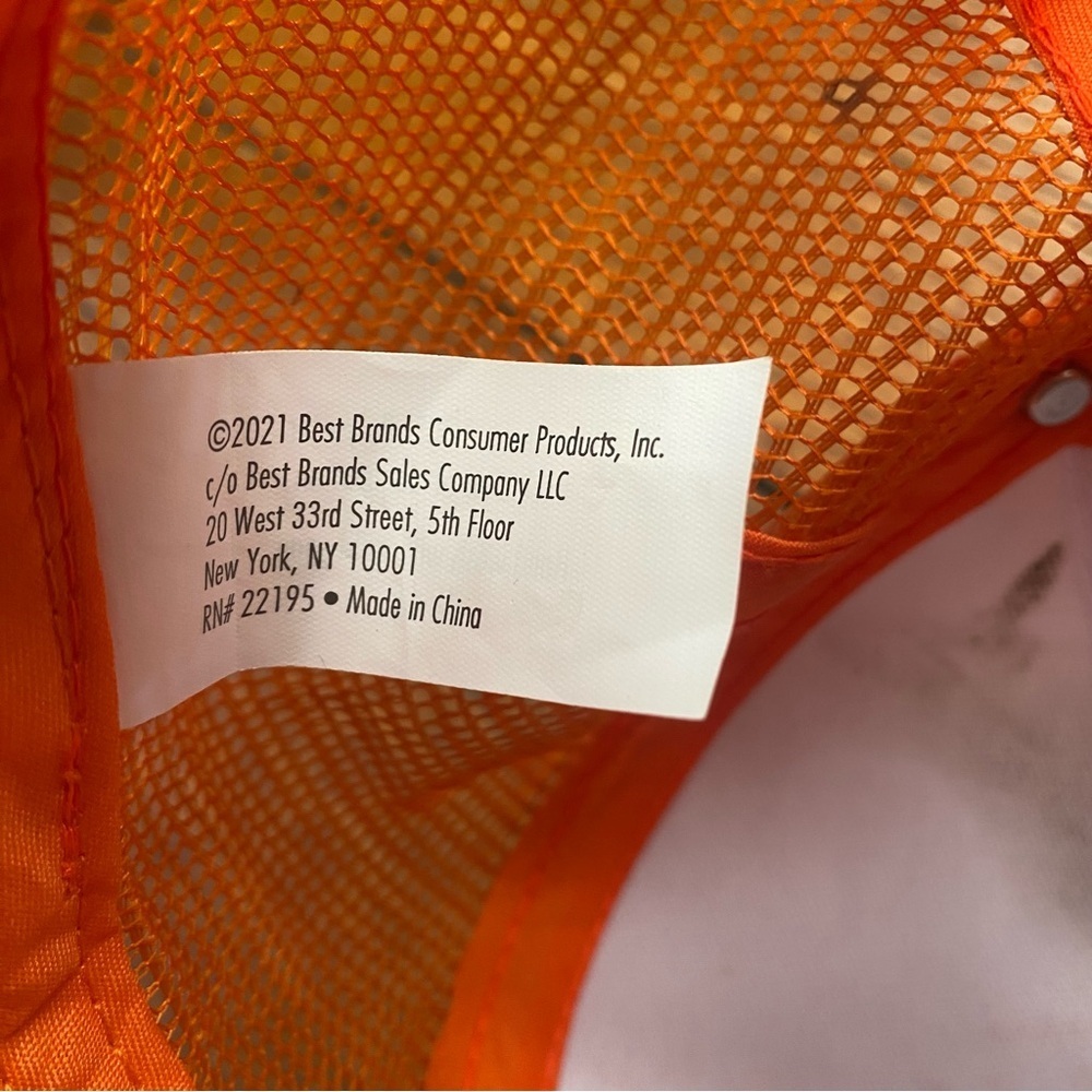 Orange 'Stay Wild' Trucker Hat - Picture 5 of 6